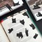 Wrapables Magnetic Black Cat Bookmarks, Page Marker, Foldable Cat Page Clips (Set of 24)
